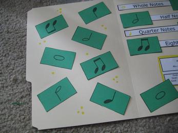 Music Therapy file folder intervention